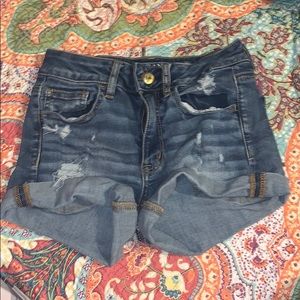 American Eagle hi rise shorts